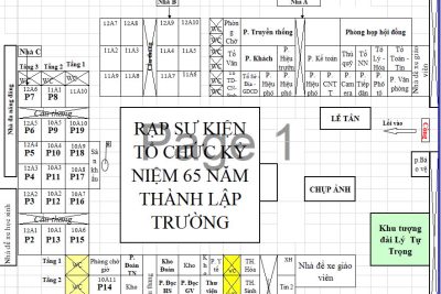 SƠ ĐỒ ĐÓN TIẾP ĐẠI BIỂU VỀ DỰ KỶ NIỆM 65 NĂM THÀNH LẬP TRƯỜNG