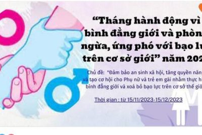 Triển khai “Tháng hành động vì bình đẳng giới và phòng ngừa, ứng phó với bạo lực trên cơ sở giới” Năm 2023